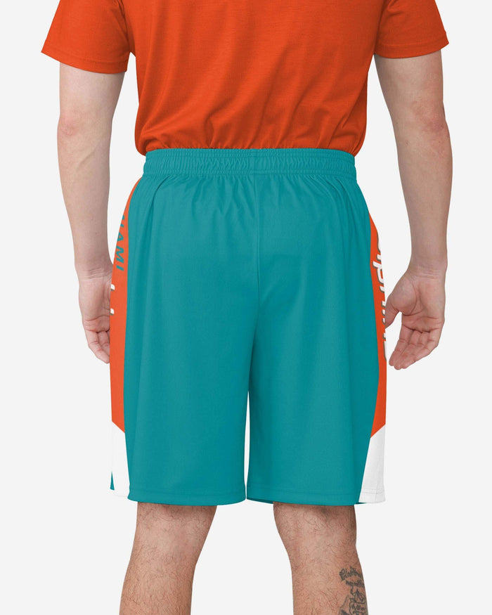 Miami Dolphins Side Stripe Training Shorts FOCO - FOCO.com