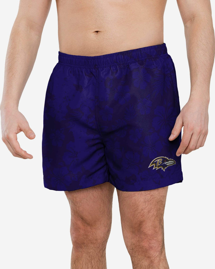 Baltimore Ravens Color Change-Up Swimming Trunks FOCO S - FOCO.com