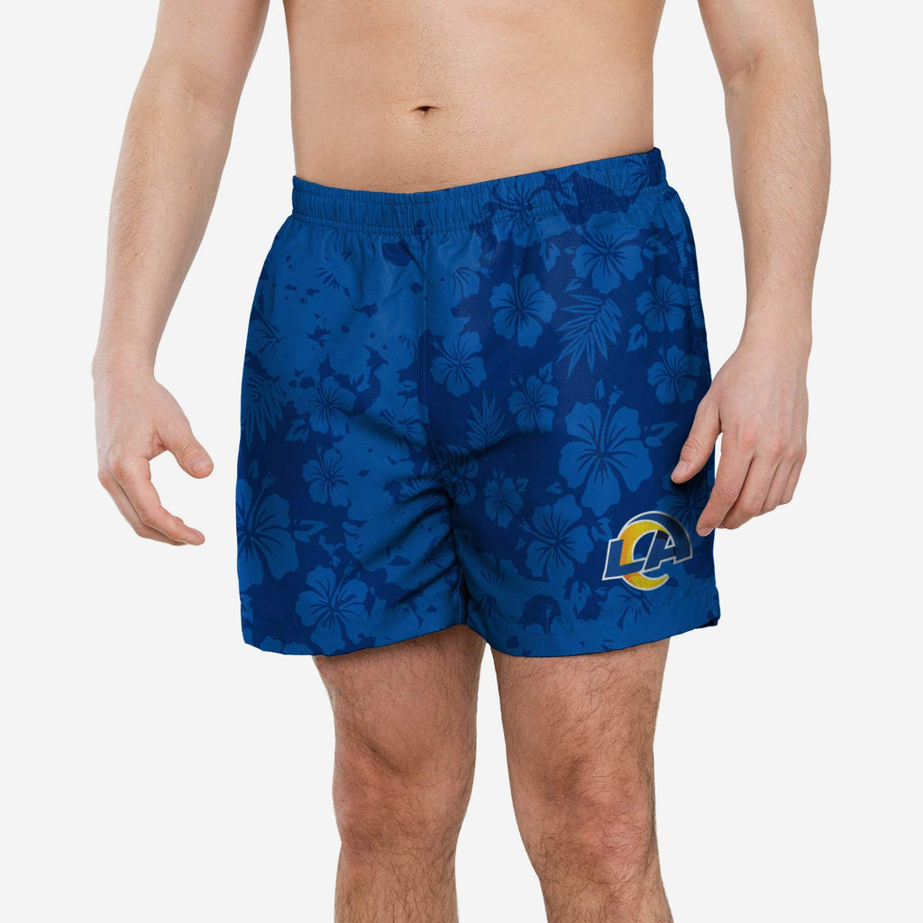 Los Angeles Rams Color Change-Up Swimming Trunks FOCO S - FOCO.com