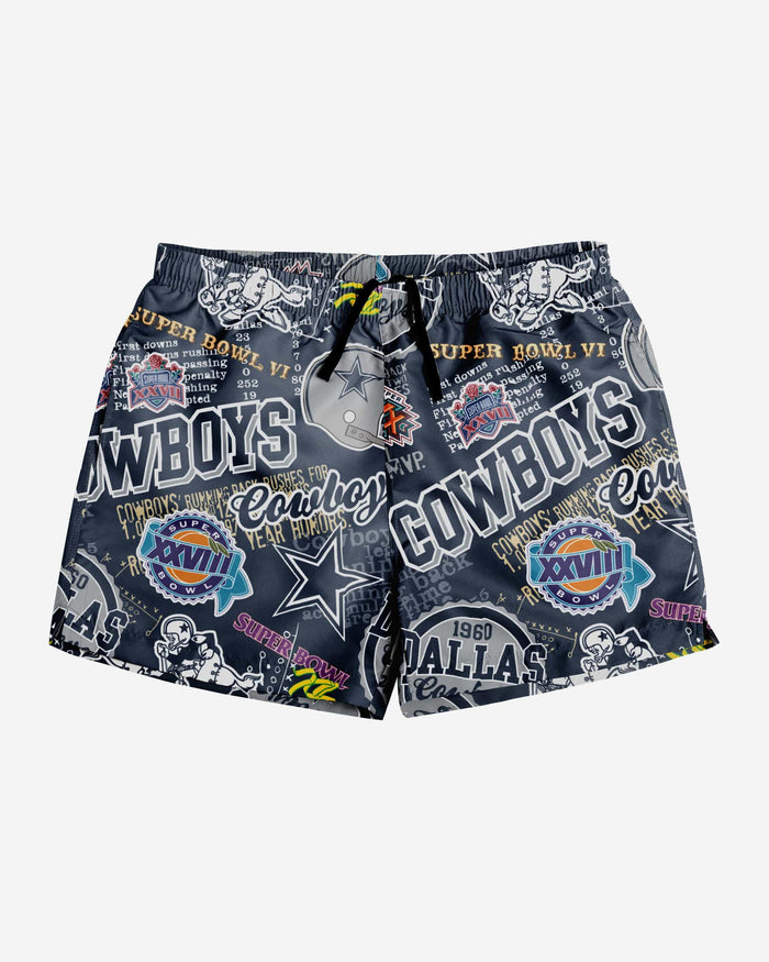 Dallas Cowboys Logo Rush Swimming Trunks FOCO - FOCO.com