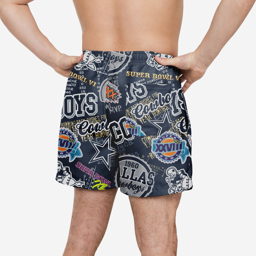 Dallas Cowboys Logo Rush Swimming Trunks FOCO