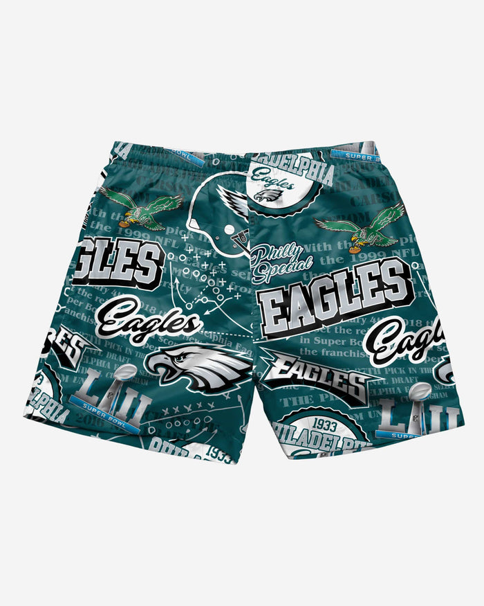 Philadelphia Eagles Logo Rush Swimming Trunks FOCO - FOCO.com