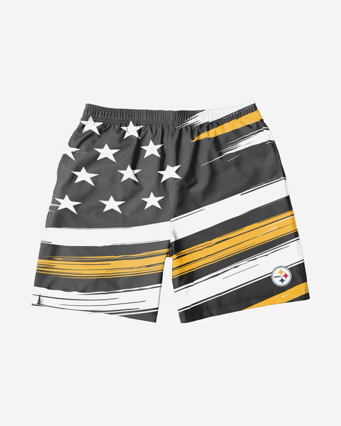 Pittsburgh Steelers Americana Swimming Trunks FOCO - FOCO.com