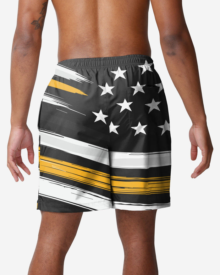 Pittsburgh Steelers Americana Swimming Trunks FOCO - FOCO.com