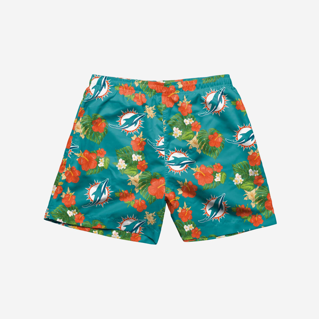 Miami Dolphins Floral Swimming Trunks FOCO