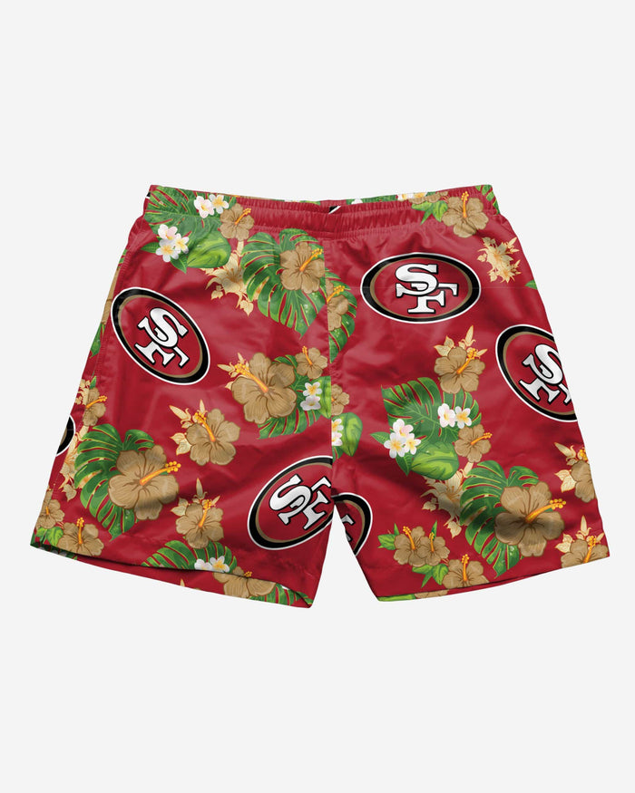 San Francisco 49ers Floral Swimming Trunks FOCO - FOCO.com