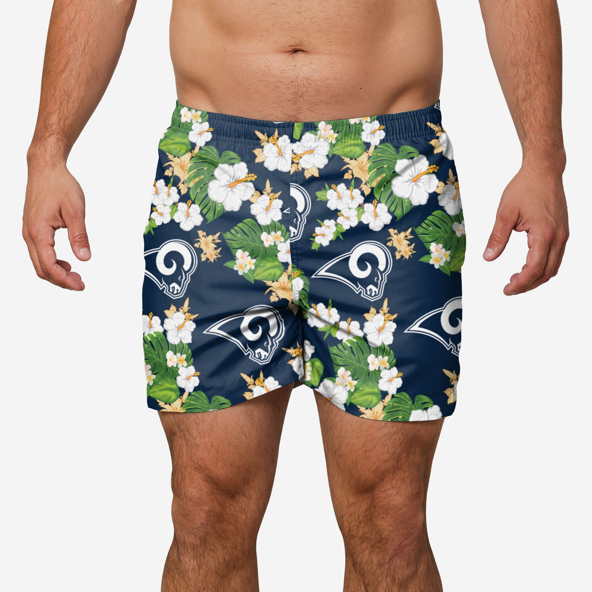 Los Angeles Rams Floral Swimming Trunks