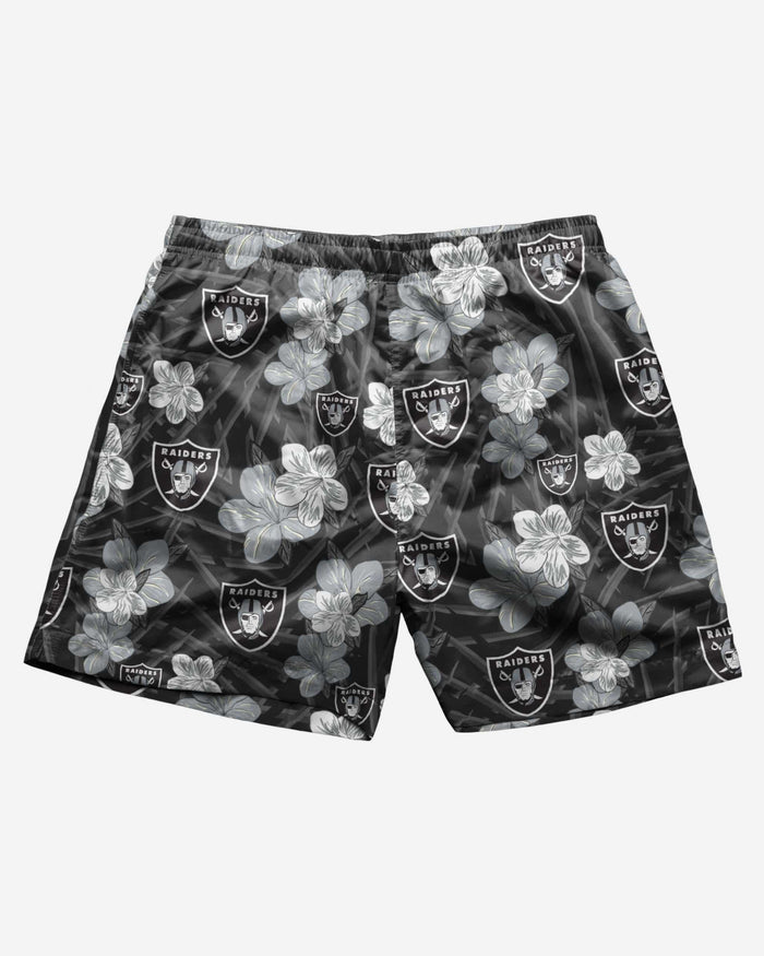 Las Vegas Raiders Hibiscus Swimming Trunks FOCO - FOCO.com