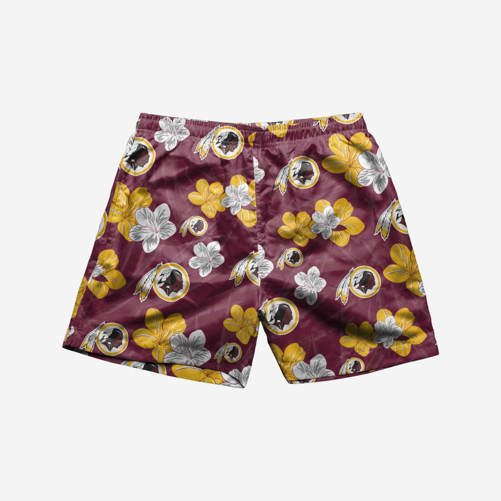 Washington Commanders Hibiscus Swimming Trunks FOCO