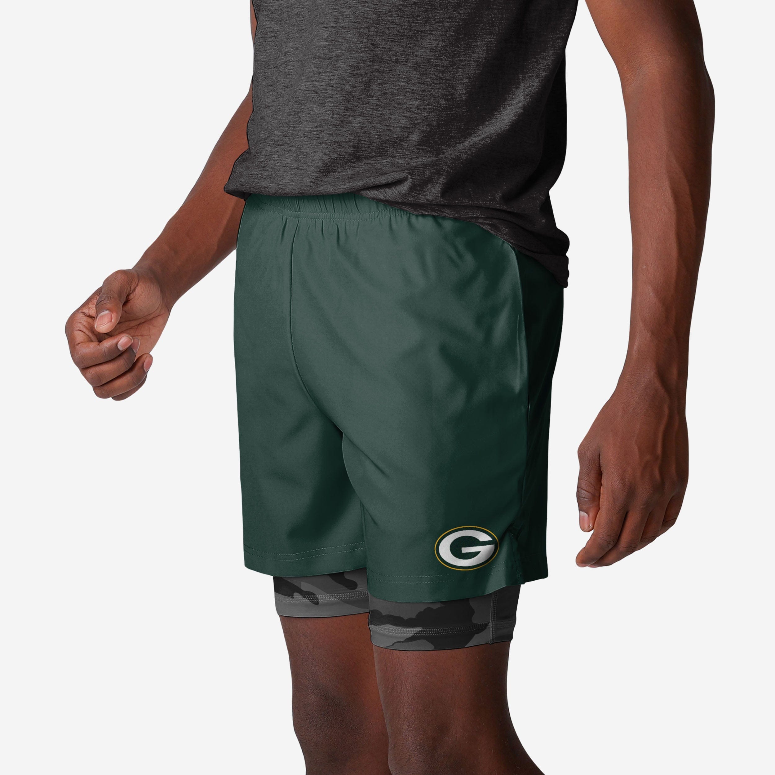 Green Bay Packers Cool Camo Training Shorts FOCO