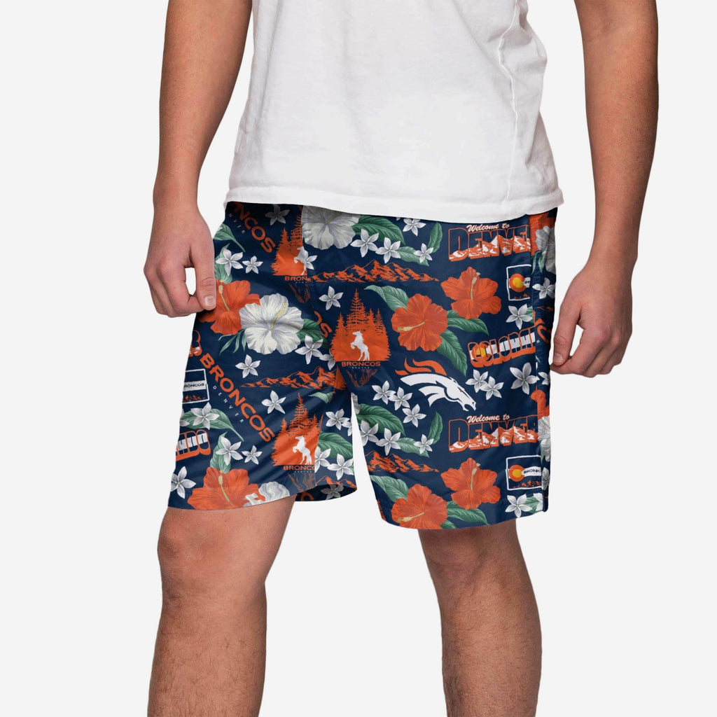 Denver Broncos City Style Swimming Trunks FOCO S - FOCO.com