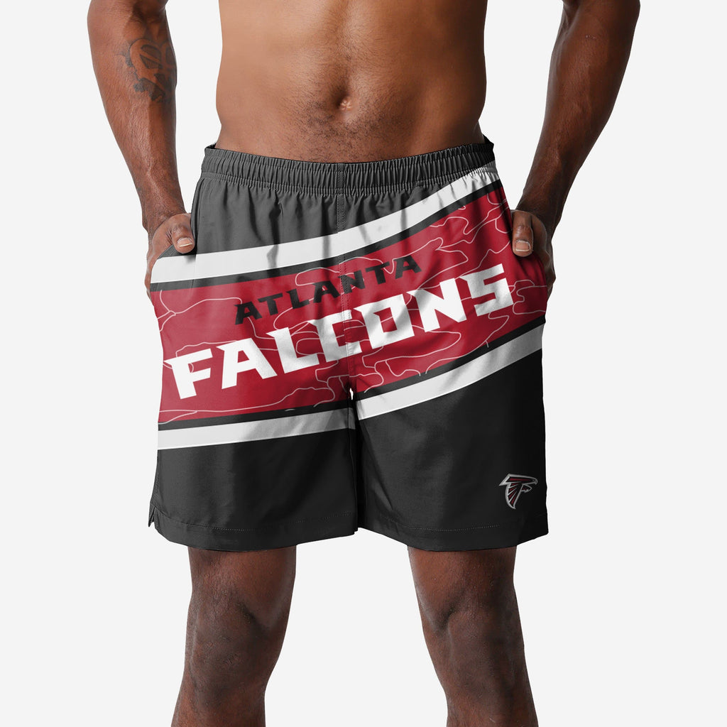 Atlanta Falcons Big Wordmark Swimming Trunks FOCO S - FOCO.com