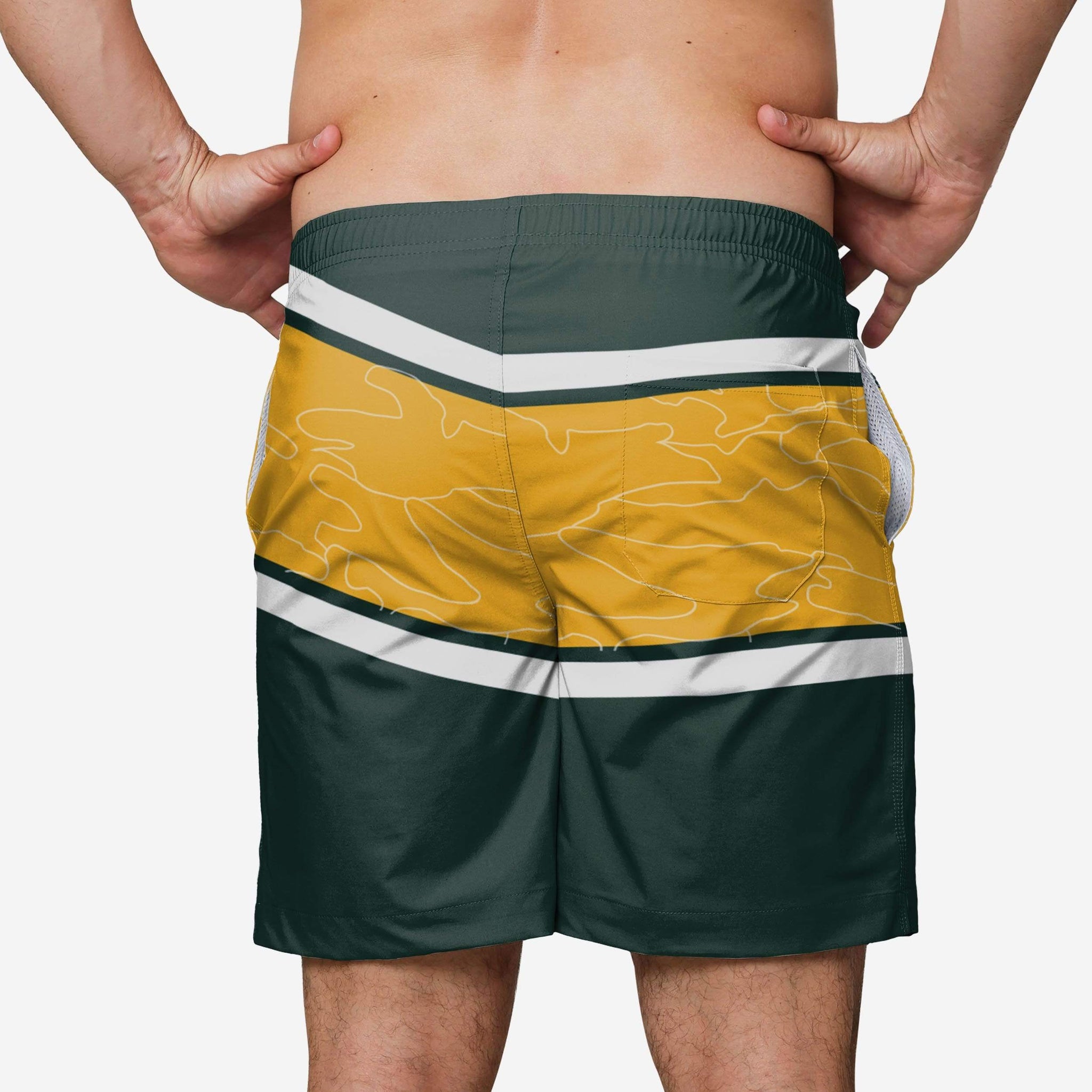 FOCO Green Bay Packers Americana Boardshorts, Mens Size: 2XL