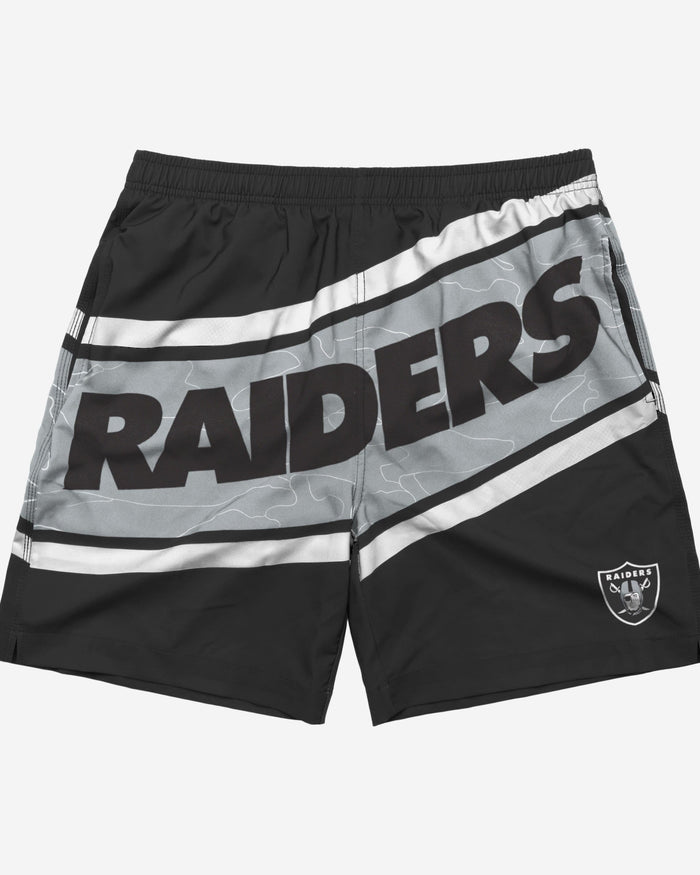 Las Vegas Raiders Big Wordmark Swimming Trunks FOCO - FOCO.com