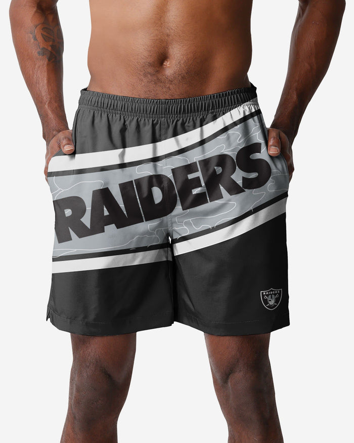 Las Vegas Raiders Big Wordmark Swimming Trunks FOCO S - FOCO.com