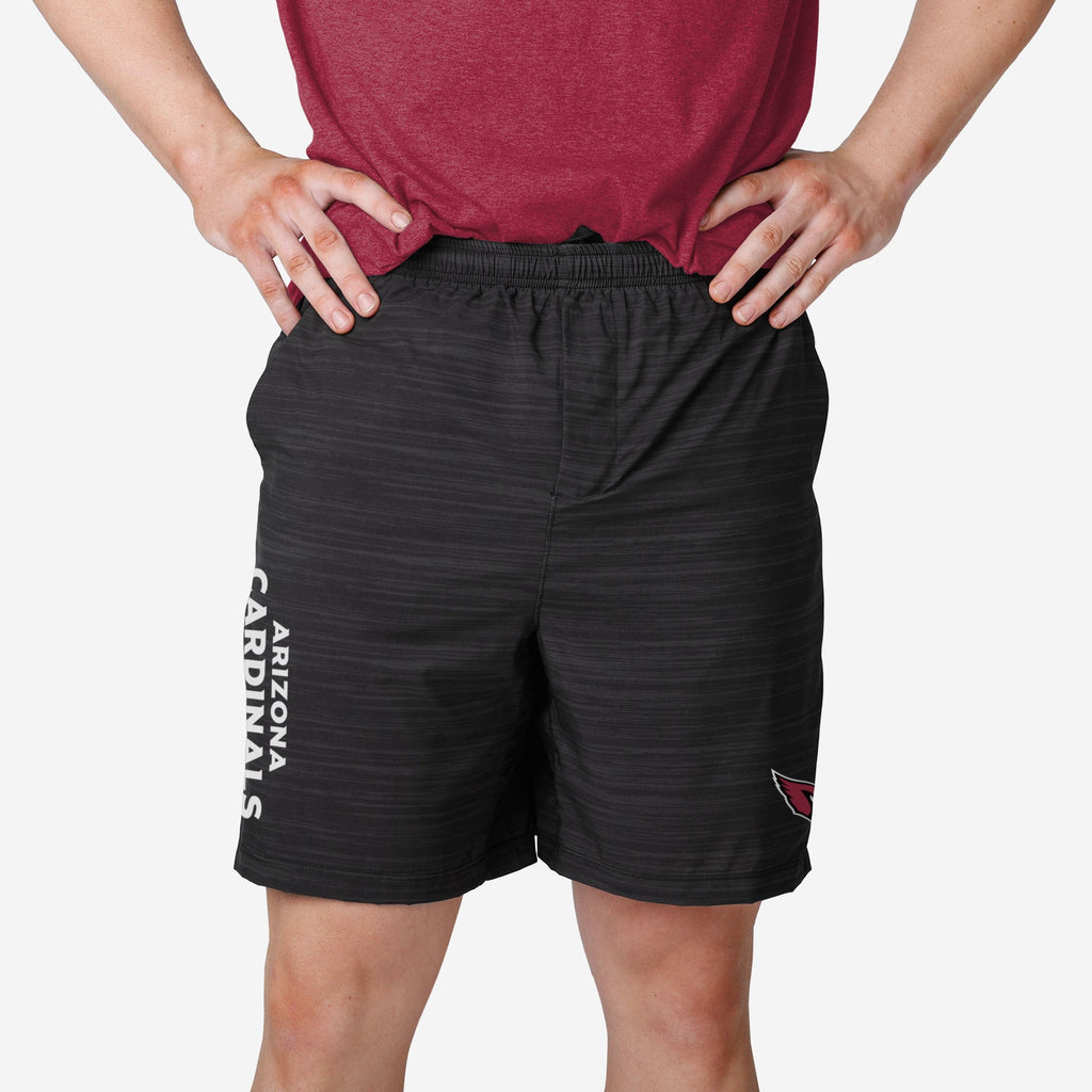 Arizona Cardinals Heathered Black Woven Liner Shorts FOCO S - FOCO.com