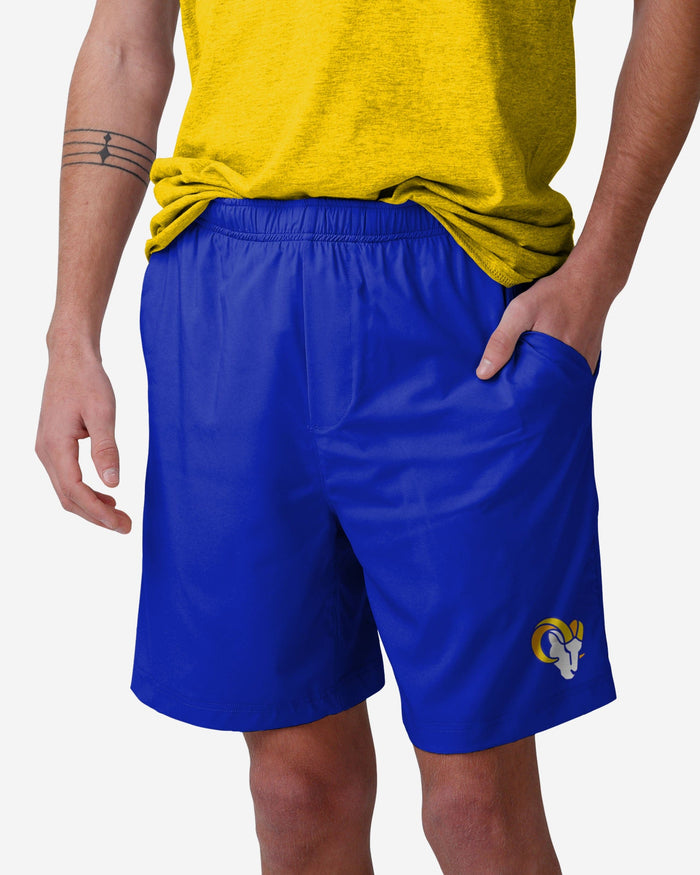 Los Angeles Rams Solid Woven Shorts FOCO S - FOCO.com