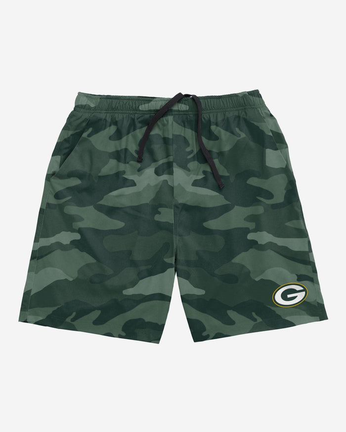 Green Bay Packers Tonal Camo Woven Shorts FOCO - FOCO.com