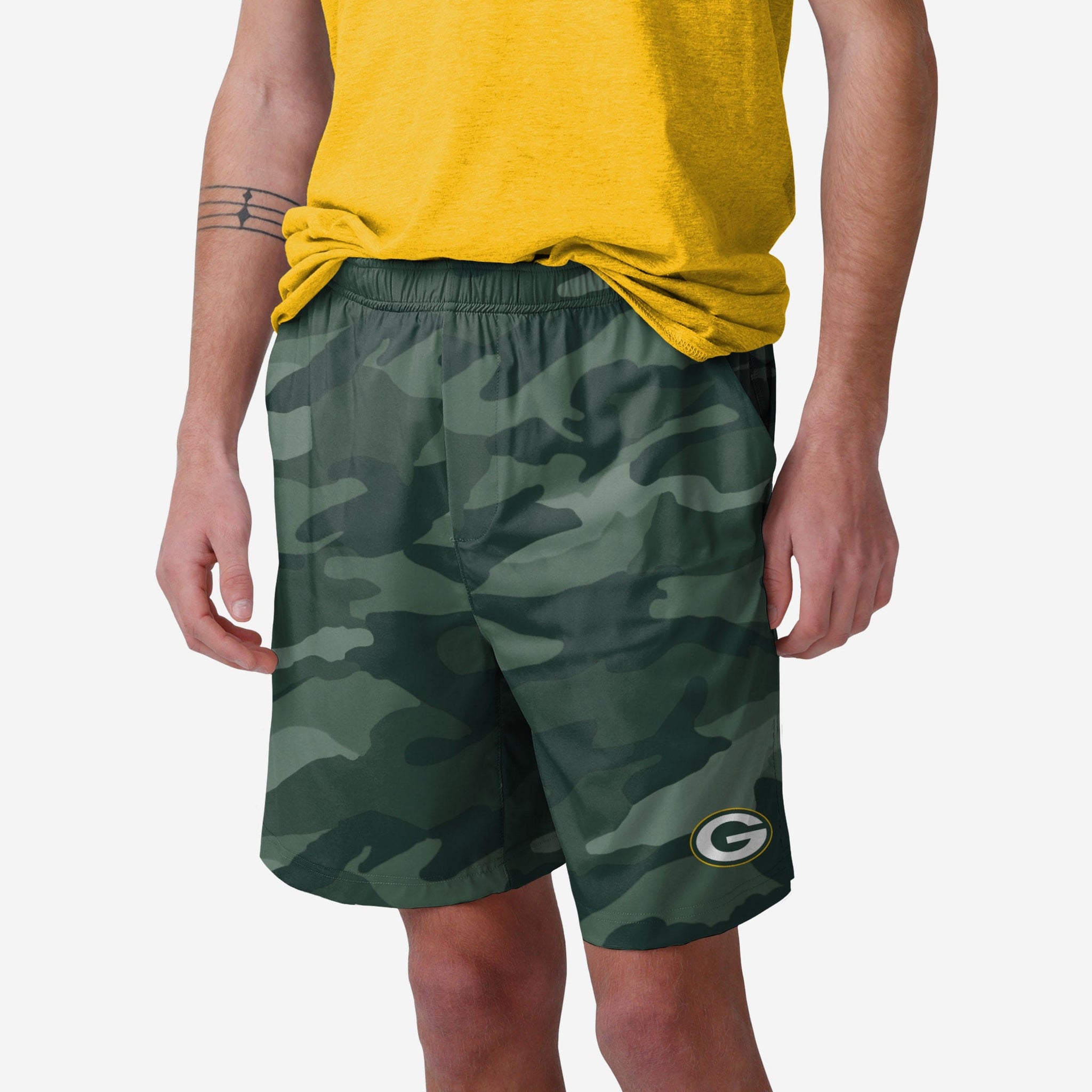 : San Francisco 49ers NFL Mens Tonal Camo Woven Shorts