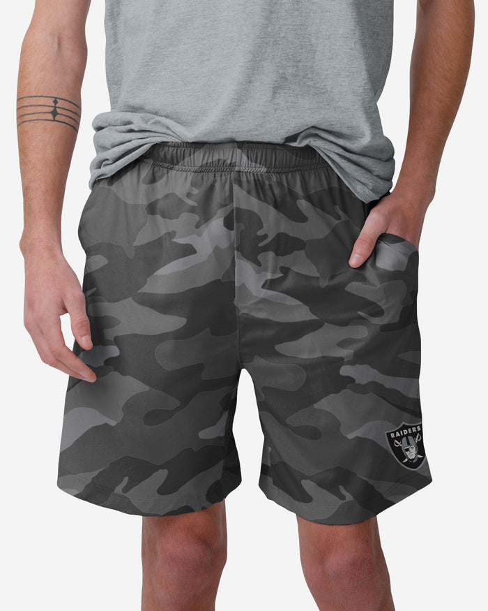 Las Vegas Raiders Tonal Camo Woven Shorts FOCO S - FOCO.com