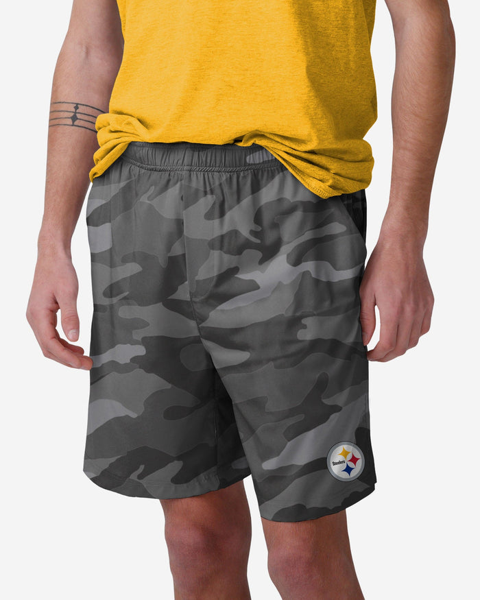 Pittsburgh Steelers Tonal Camo Woven Shorts FOCO S - FOCO.com