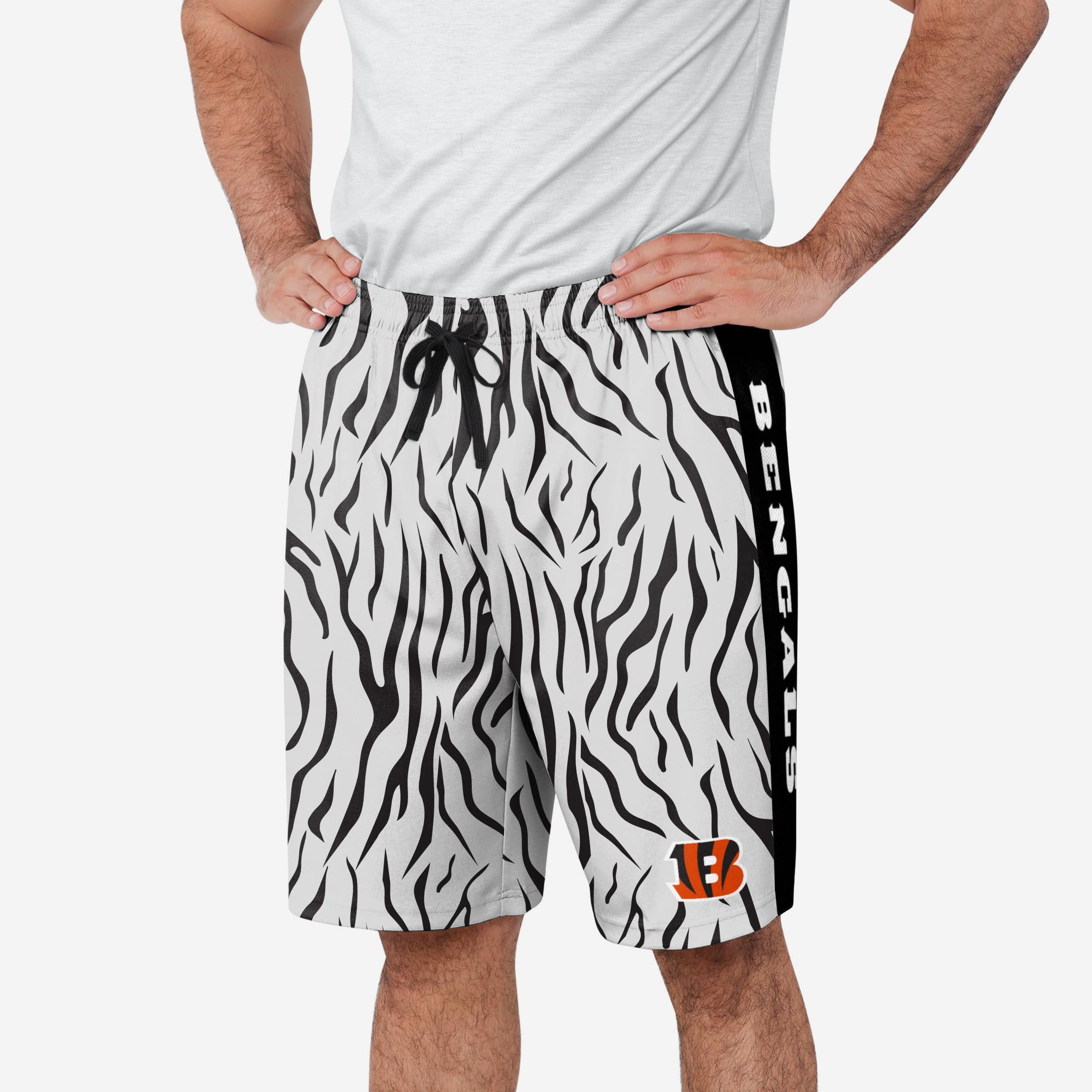 : FOCO Cincinnati Bengals NFL White Stripe Drawstring Hooded  Gaiter : Sports & Outdoors