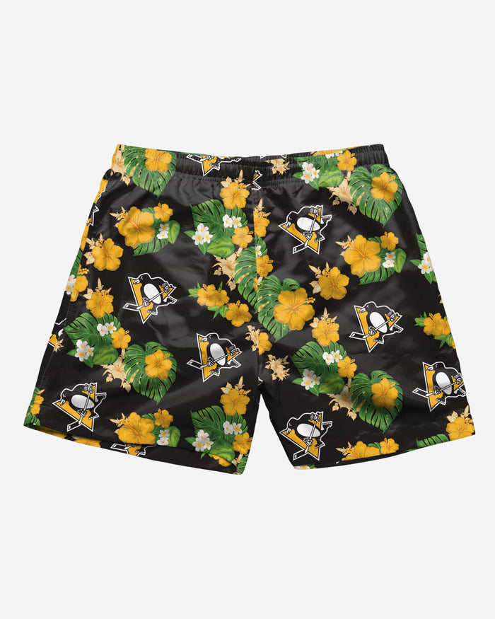 Pittsburgh Penguins Floral Swimming Trunks FOCO - FOCO.com