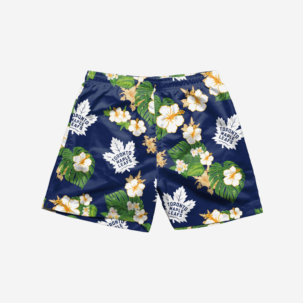 Toronto Maple Leafs Floral Swimming Trunks FOCO
