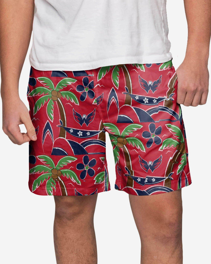 Washington Capitals Tropical Swimming Trunks FOCO S - FOCO.com