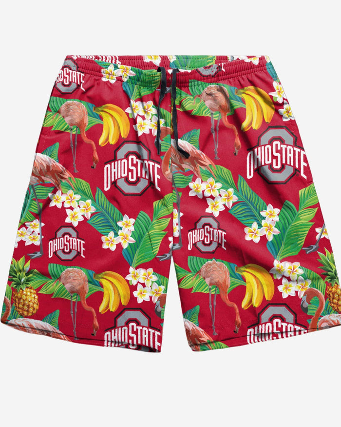 Ohio State Buckeyes Floral Shorts FOCO - FOCO.com