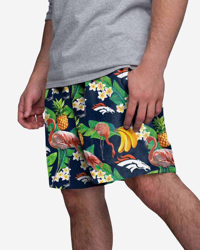 Denver Broncos Floral Shorts FOCO S - FOCO.com