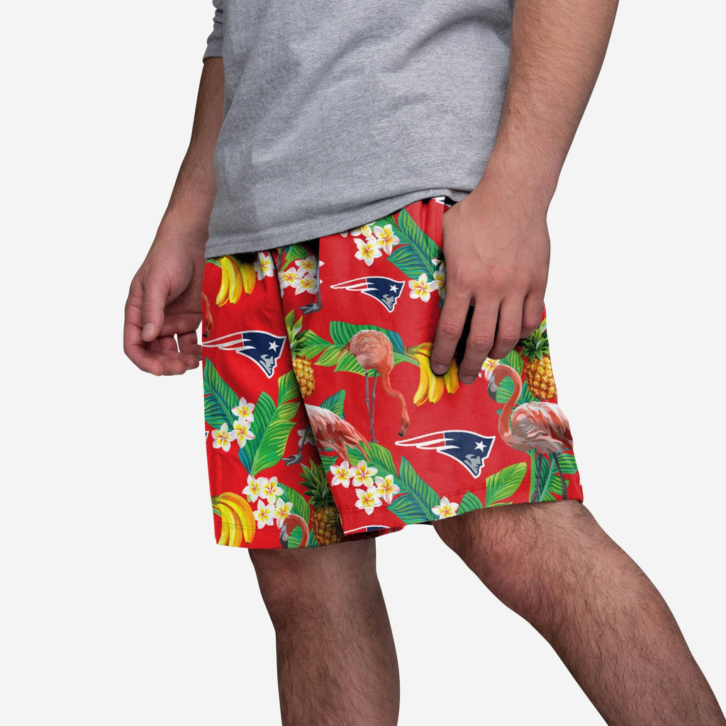 New England Patriots Floral Shorts FOCO S - FOCO.com