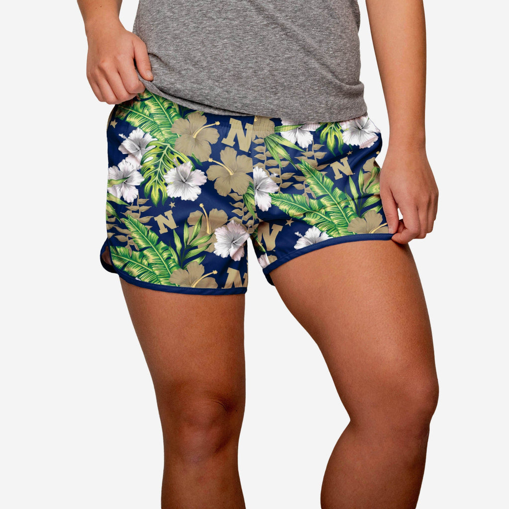 Navy Midshipmen Womens Tropical Breeze Shorts FOCO S - FOCO.com