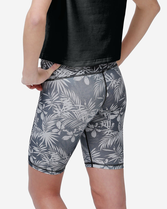 Las Vegas Raiders Womens Floral Bike Shorts FOCO - FOCO.com