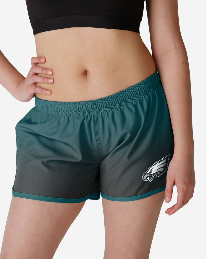 Philadelphia Eagles Womens Gradient Running Shorts FOCO S - FOCO.com