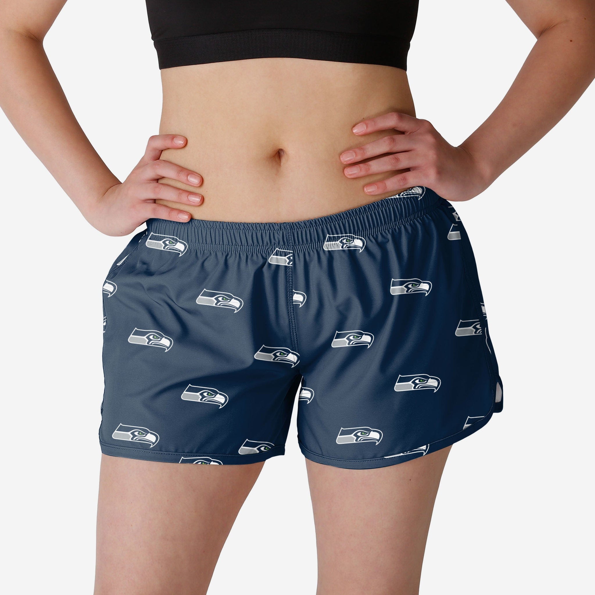 FOCO Seattle Seahawks Womens Gameday Ready Lounge Shorts, Size: S