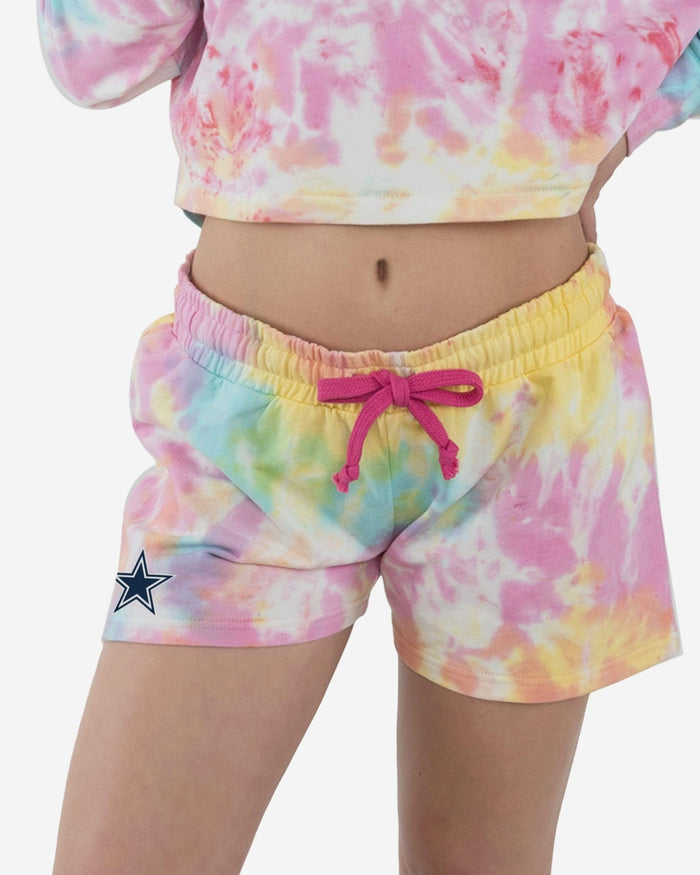 Dallas Cowboys Womens Pastel Tie-Dye Blast Lounge Shorts FOCO S - FOCO.com