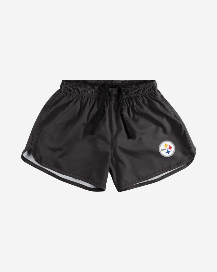 Pittsburgh Steelers Womens Solid Running Shorts FOCO - FOCO.com