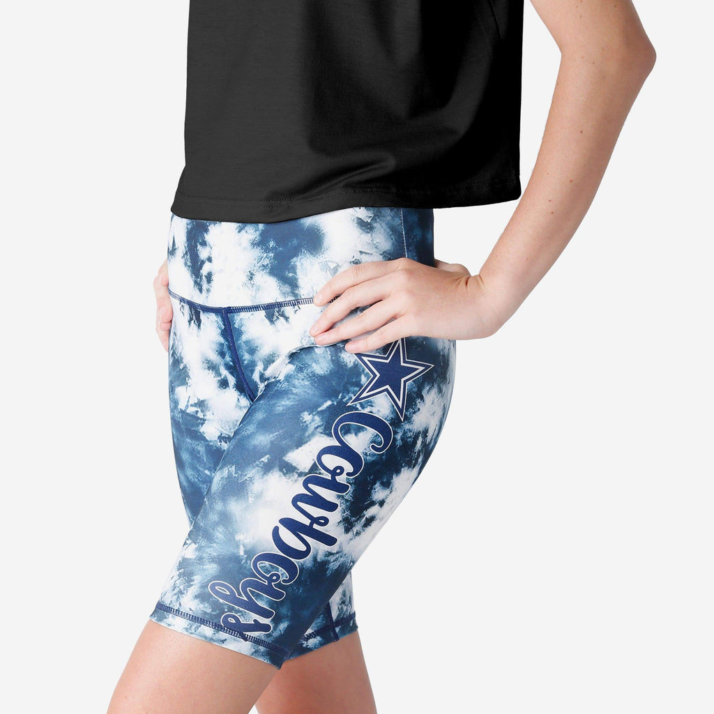 Dallas Cowboys Womens Team Color Tie-Dye Bike Shorts FOCO S - FOCO.com