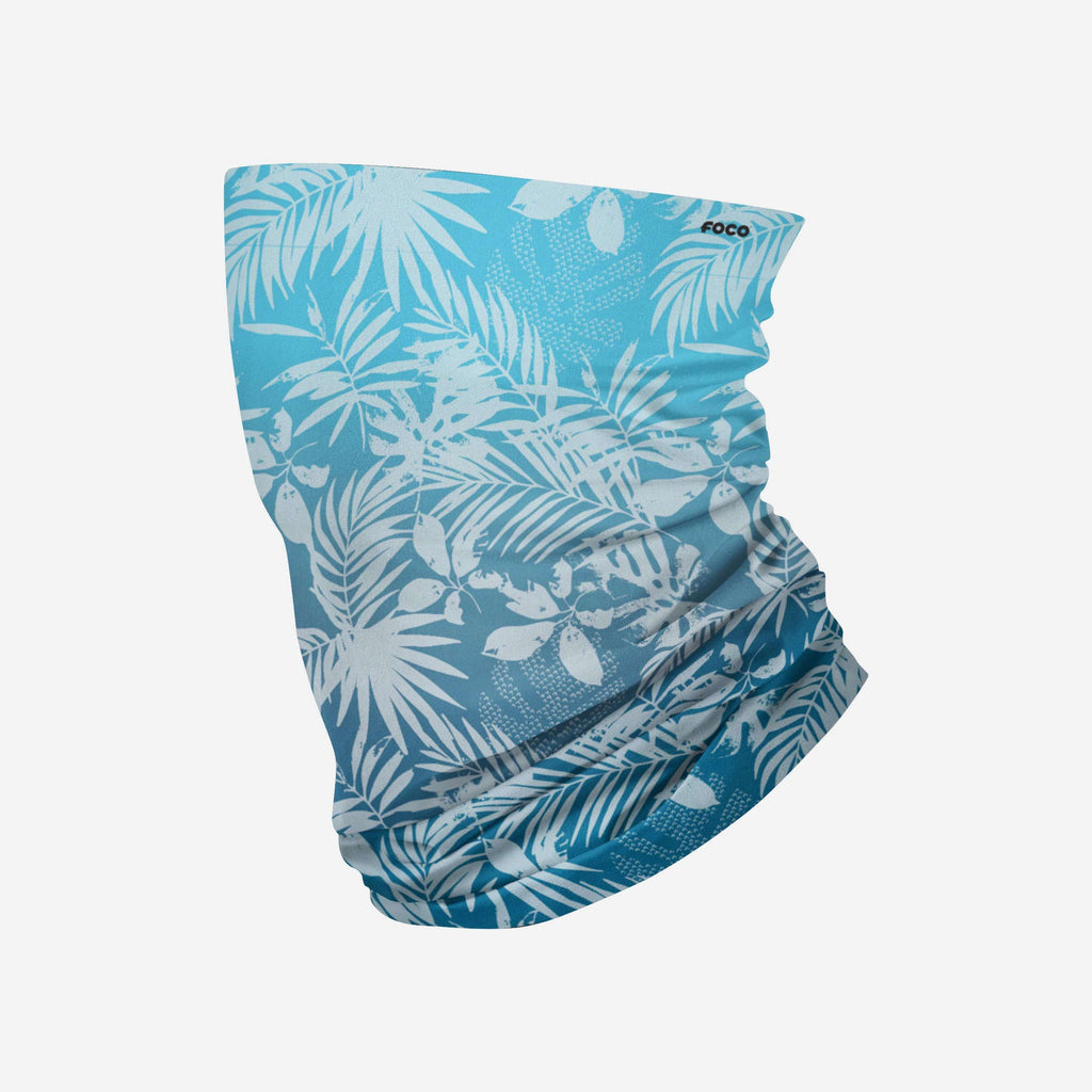 Aqua Floral Gaiter Scarf FOCO - FOCO.com