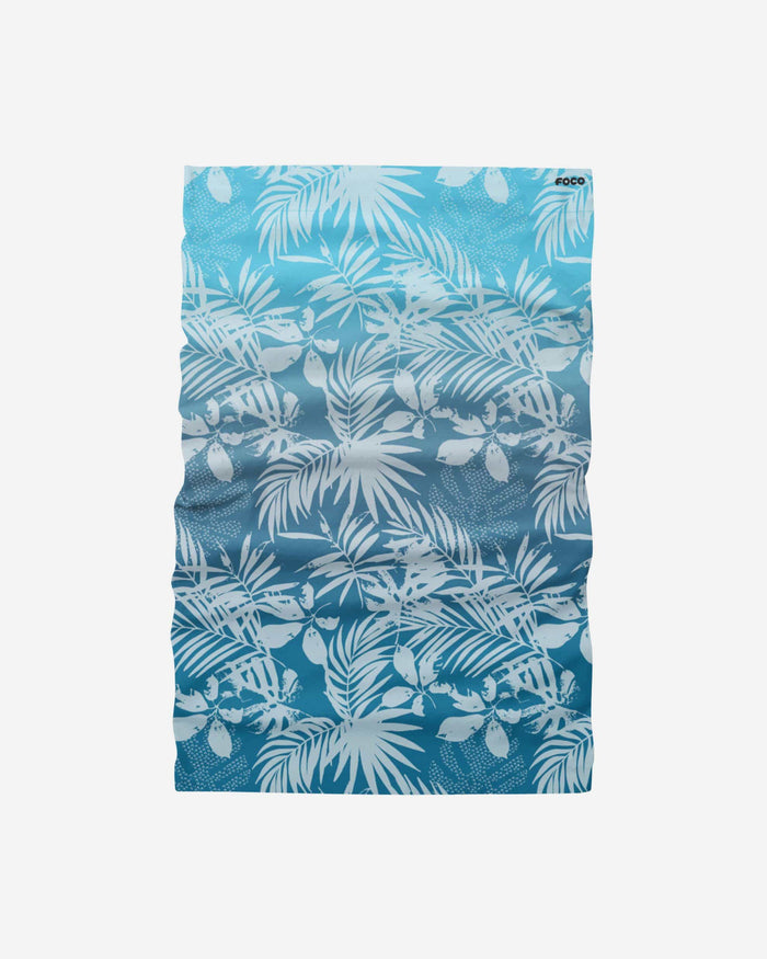 Aqua Floral Gaiter Scarf FOCO - FOCO.com