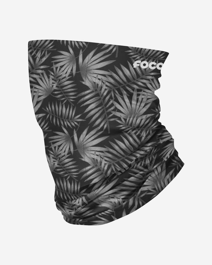 Black Floral Brushed Polyester Gaiter Scarf FOCO - FOCO.com