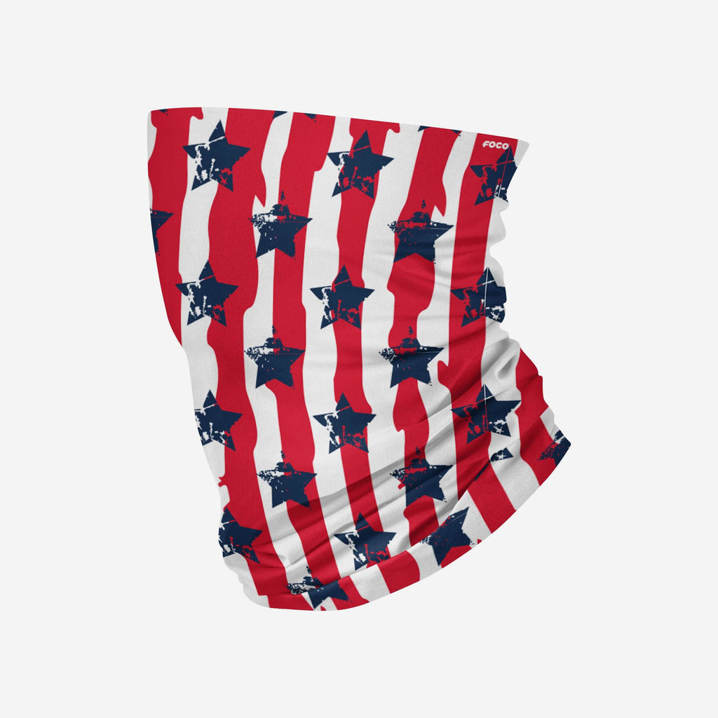 Distressed Stars & Stripes Gaiter Scarf FOCO - FOCO.com