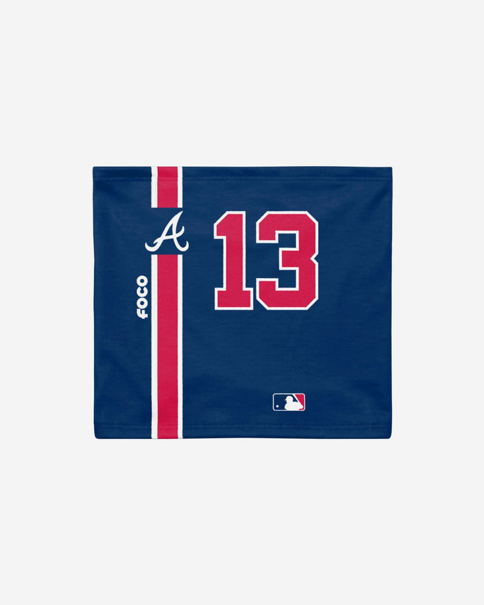 Ronald Acuna Jr Atlanta Braves On-Field Blue UV Gaiter Scarf FOCO - FOCO.com