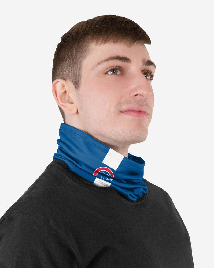 Chicago Cubs On-Field Blue UV Gaiter Scarf FOCO - FOCO.com