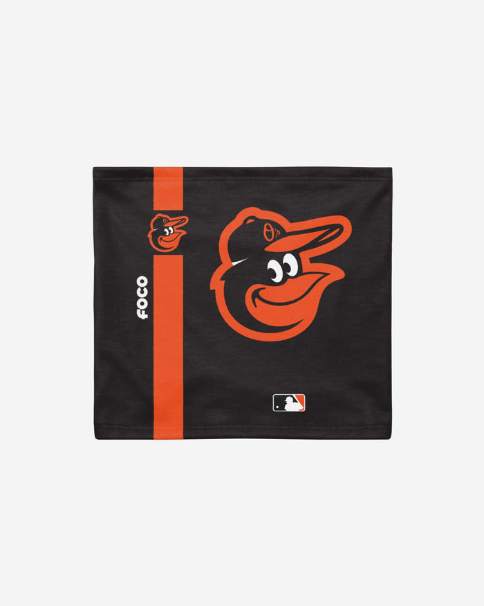 Baltimore Orioles On-Field Black UV Gaiter Scarf FOCO - FOCO.com