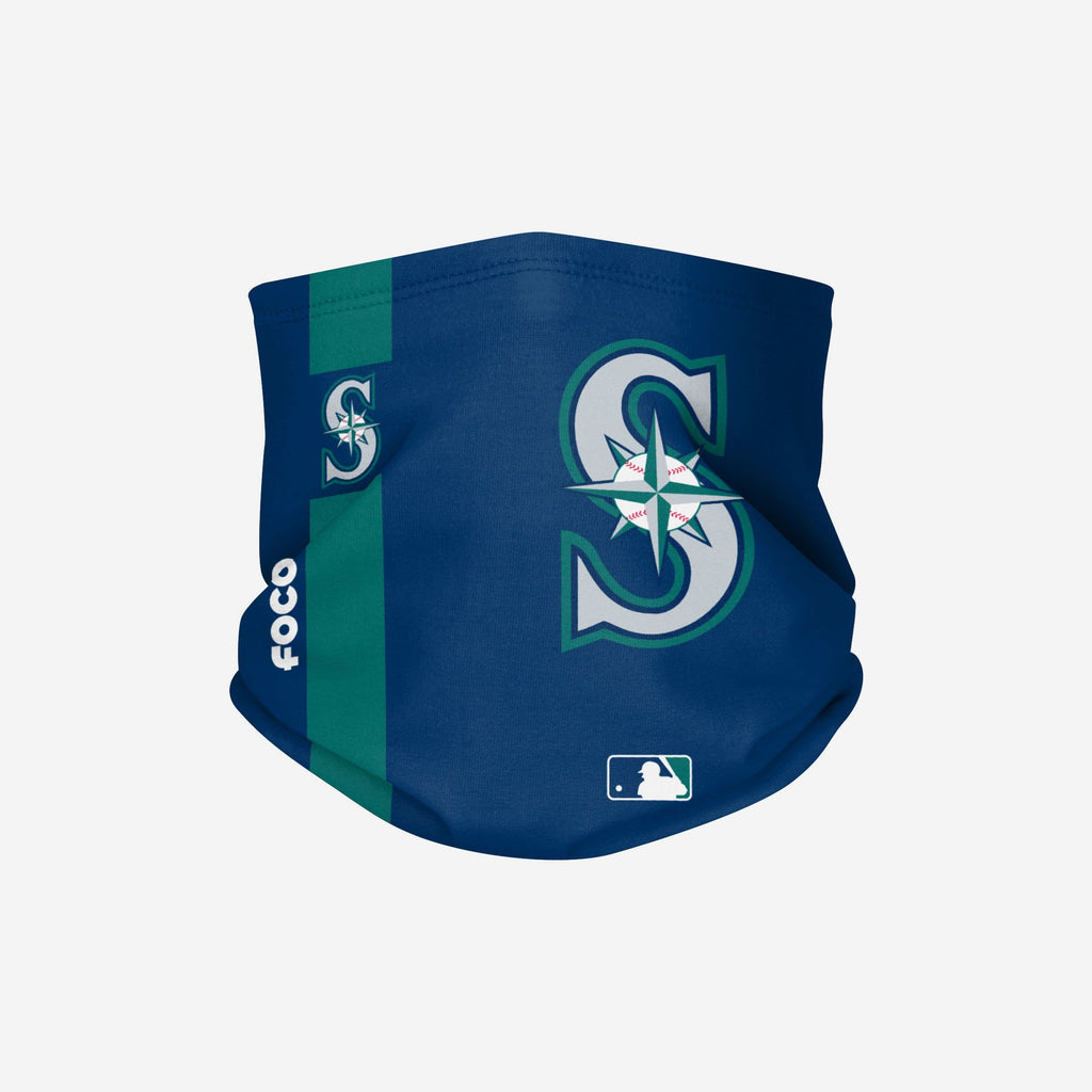 Seattle Mariners On-Field Navy & Teal UV Gaiter Scarf FOCO - FOCO.com