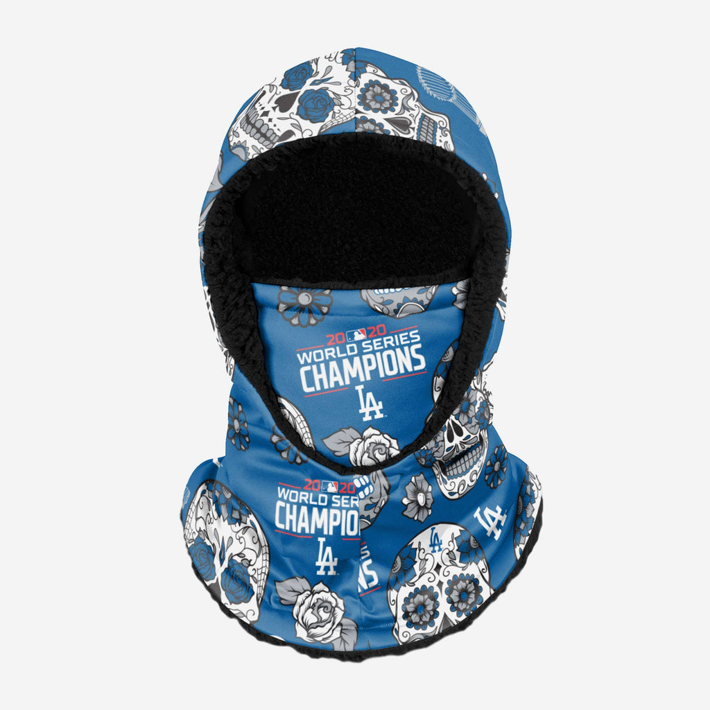 Los Angeles Dodgers 2020 World Series Champions Day Of The Dead Hooded Gaiter FOCO Adult - FOCO.com