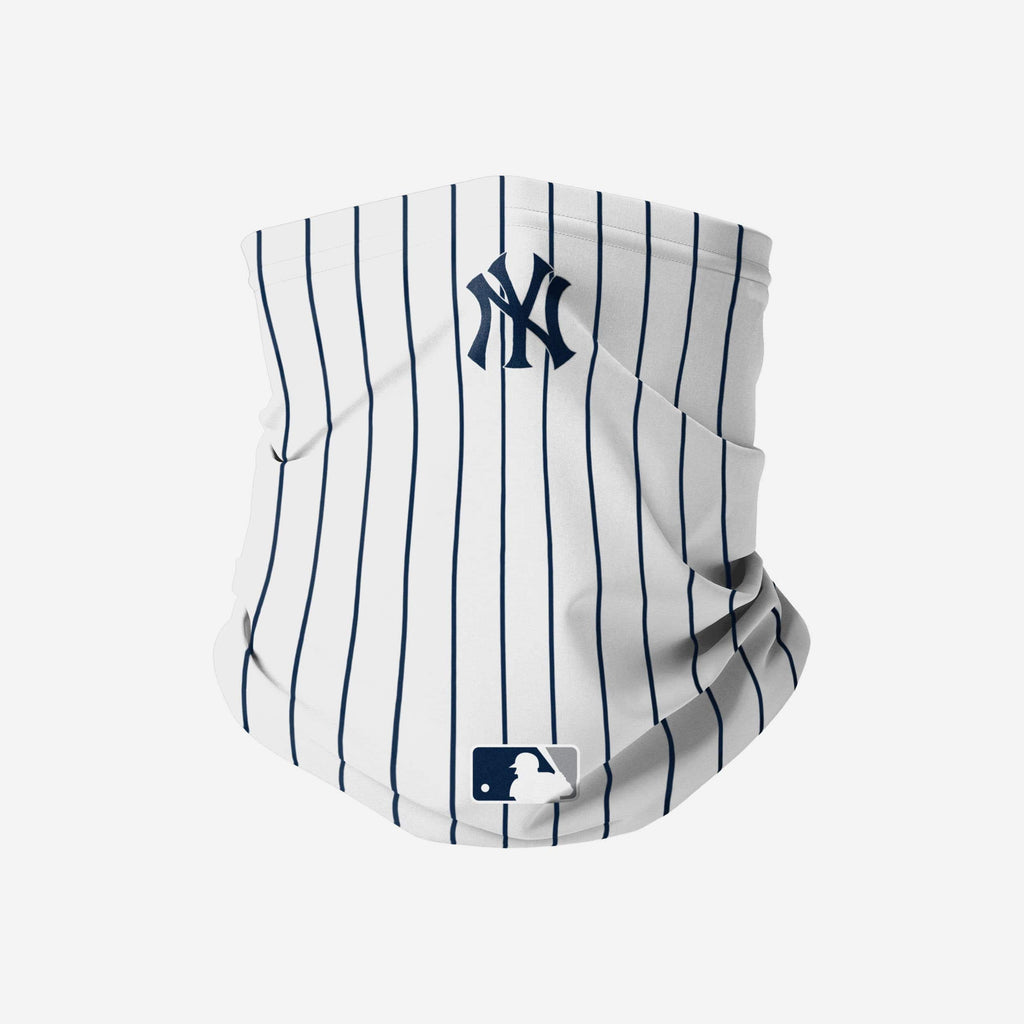 New York Yankees On-Field Gameday Pinstripe Stitched Gaiter Scarf FOCO - FOCO.com