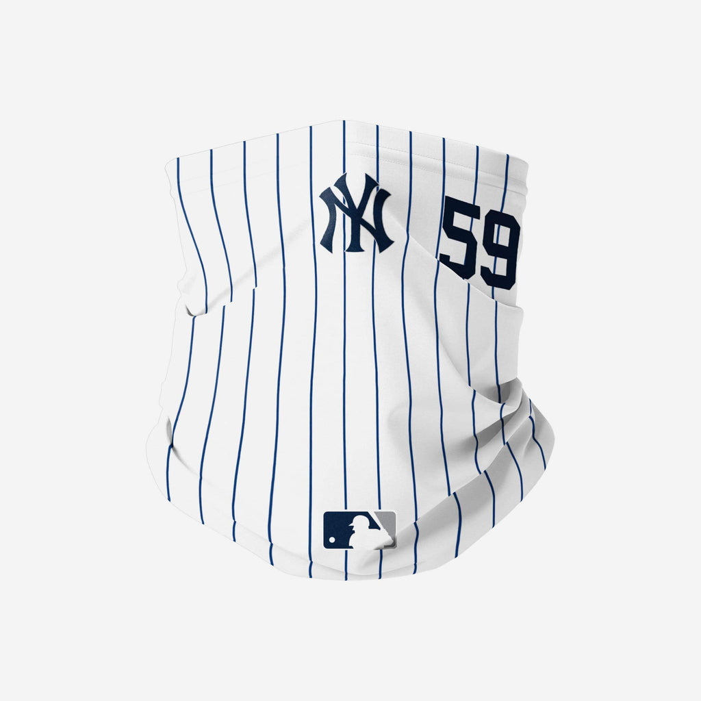 Luke Voit New York Yankees On-Field Gameday Pinstripe Stitched Gaiter Scarf FOCO - FOCO.com